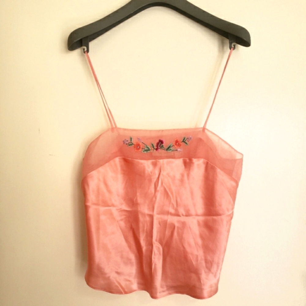 Vintage Victoria's Secret Embroidered Camisole Top - Picture 2 of 5
